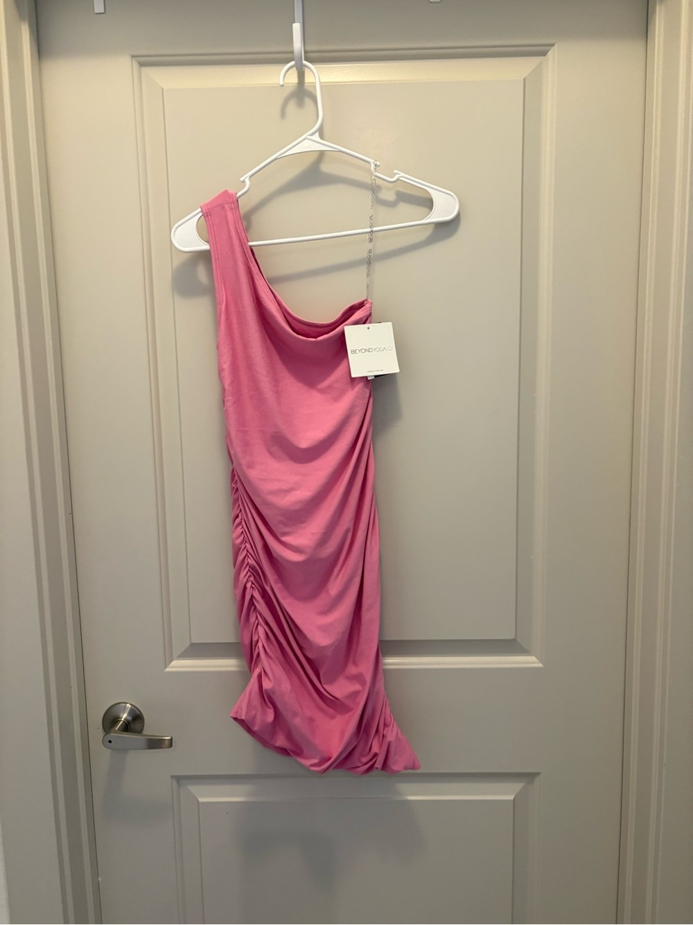 Beyond Yoga Bright Rose One-Shoulder Tank dress size xs NWT
